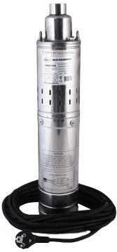Скважинный насос JEMIX ВН-4-106-45 (4-QGB-1-65М) ВИНТ нас Ø 102 mm (4")  КАБ 25 м. 550 ВТ  Макс. нап 106 м. Встр. блок упр.